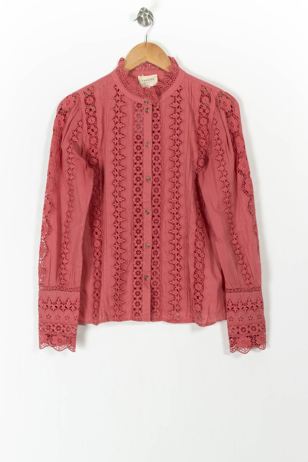 Blouse Rose - Taille S/36 de la marque Sézane | PARAD105649 - Vendu par Paradigme - Image 2
