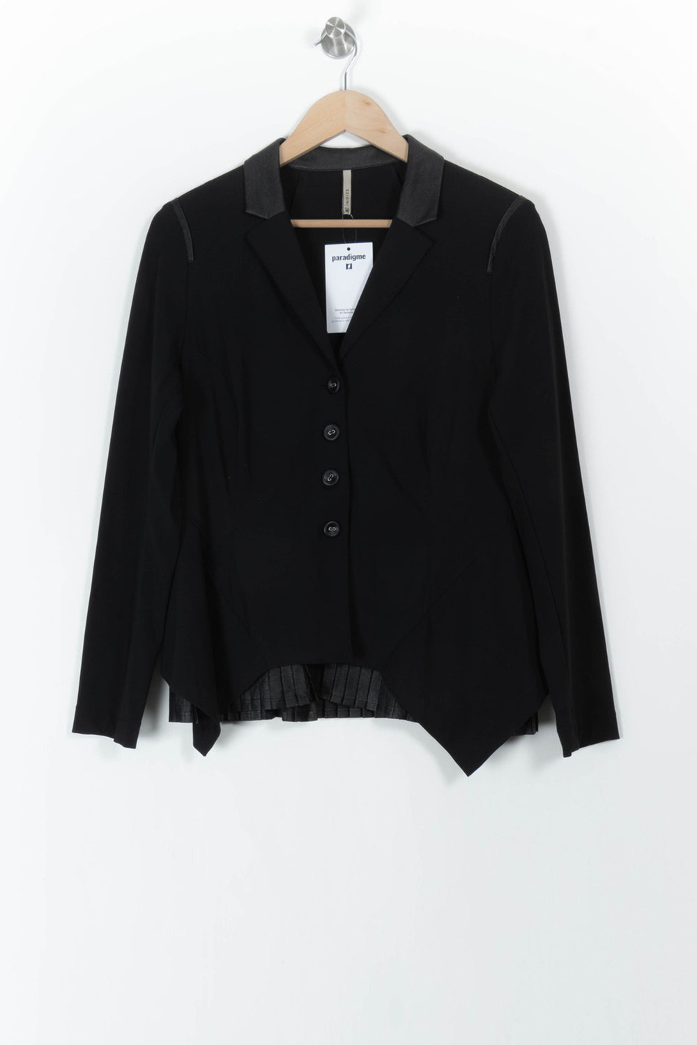 Blazer Noir - Taille L/40 de la marque Indies | PARAD105661 - Vendu par Paradigme - Image 2