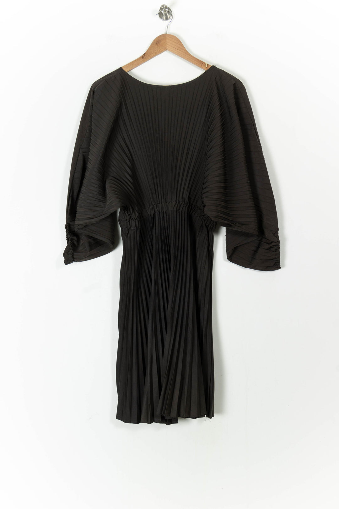 Robe Midi Noire - Taille S/36 de la marque Indies | PARAD105663 - Vendu par Paradigme - Image 4