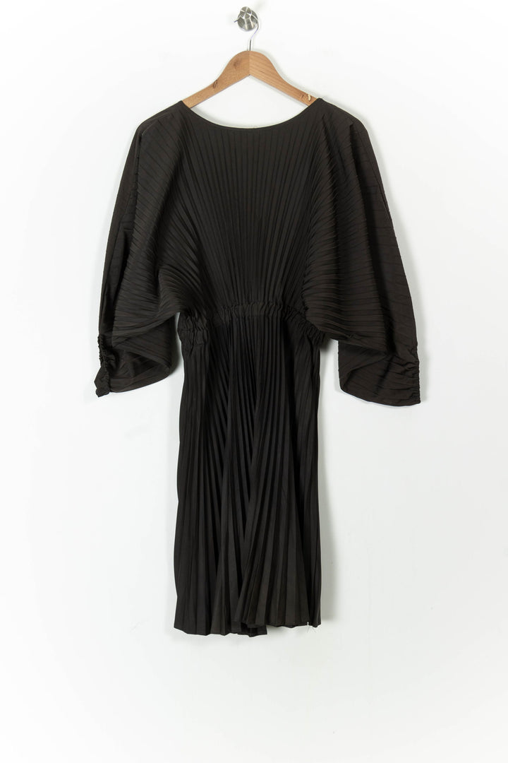 Robe Midi Noire - Taille S/36 de la marque Indies | PARAD105663 - Vendu par Paradigme - Image 4