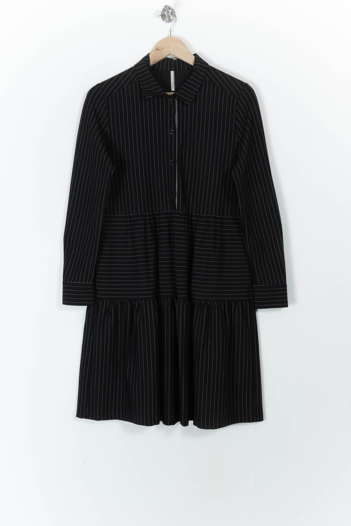 Robe Chemise Noire - Taille M/38 de la marque Indies | PARAD105665 - Vendu par Paradigme - Image 2
