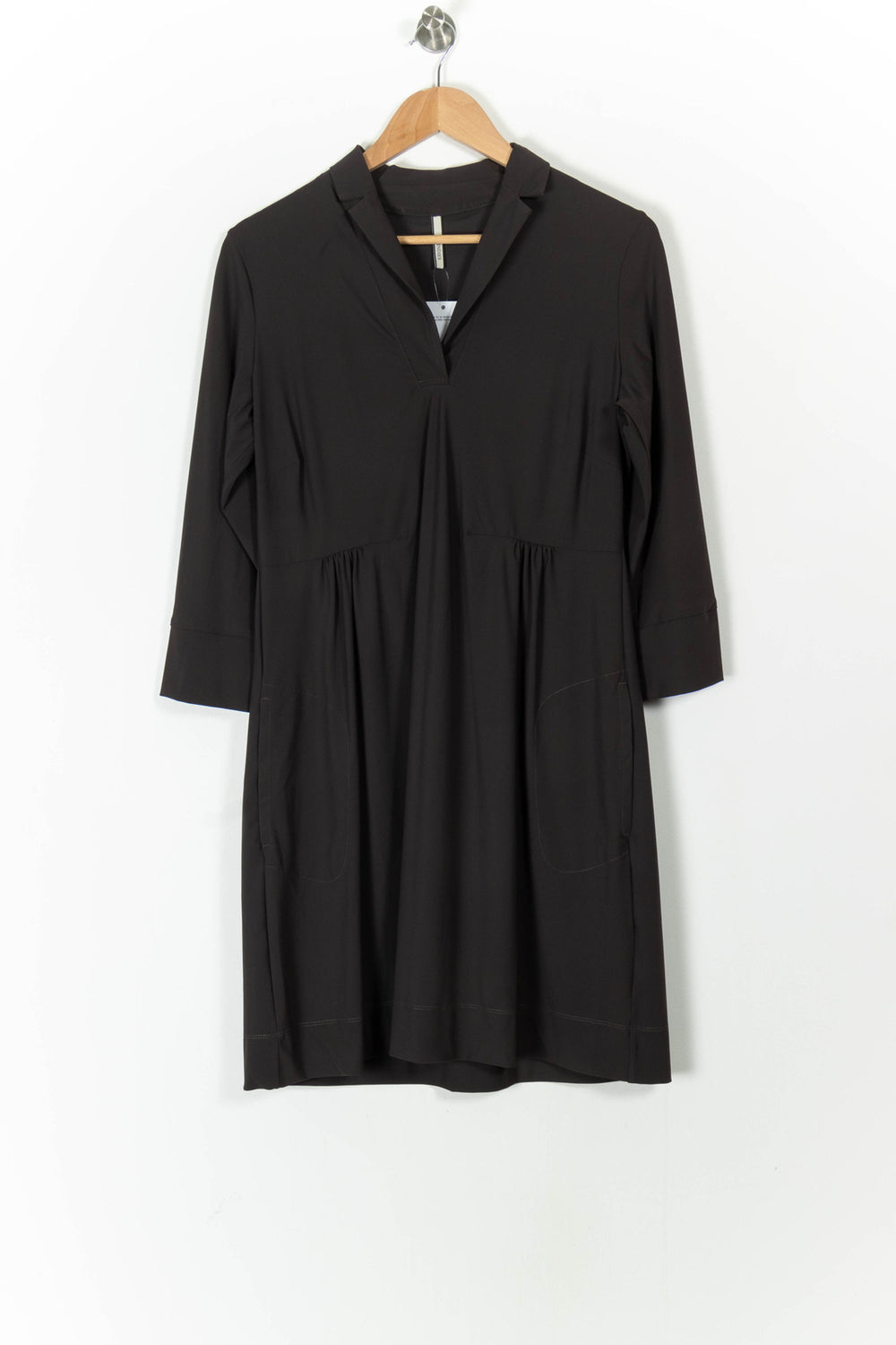 Robe Midi Marron - Taille M/38 de la marque Indies | PARAD105667 - Vendu par Paradigme - Image 2