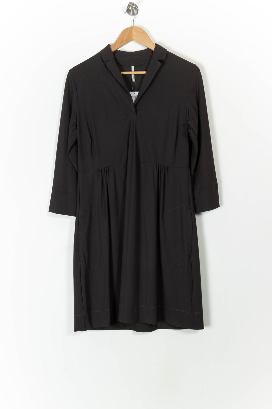 Robe Midi Marron - Taille M/38 de la marque Indies | PARAD105667 - Vendu par Paradigme - Image 2