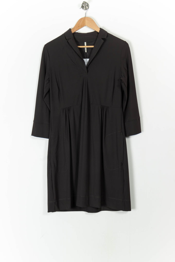 Robe Midi Marron - Taille M/38 de la marque Indies | PARAD105667 - Vendu par Paradigme - Image 2