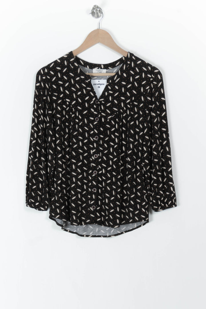 Blouse Noire et Blanche - Taille M/38 de la marque Caroll | PARAD105675 - Vendu par Paradigme - Image 2