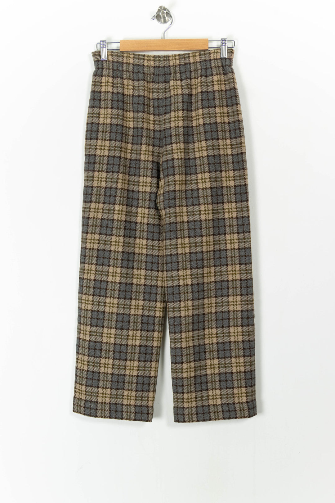 Pantalon Largeur Droite Beige et Gris - Taille S/36 de la marque Sézane | PARAD105677 - Vendu par Paradigme - Image 4