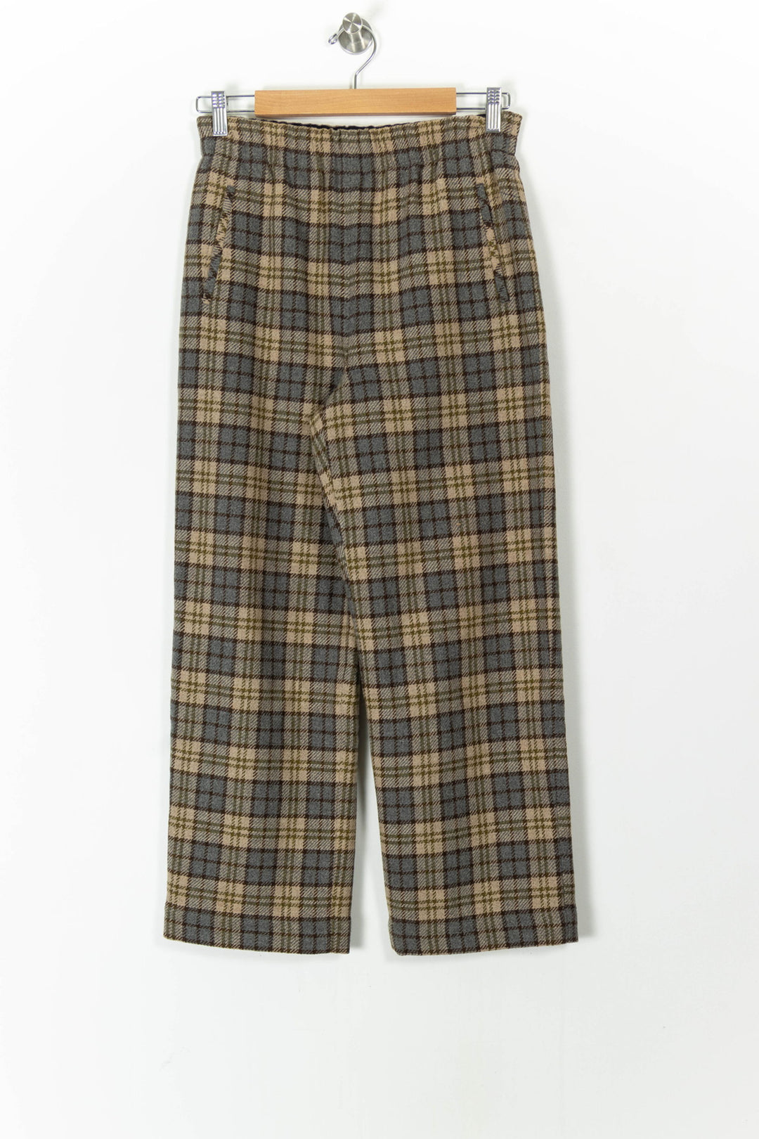 Pantalon Largeur Droite Beige et Gris - Taille S/36 de la marque Sézane | PARAD105677 - Vendu par Paradigme - Image 2