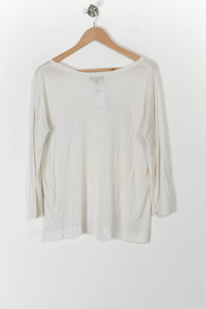 T-shirt Blanc - Taille XL/42 de la marque Caroll | PARAD105680 - Vendu par Paradigme - Image 4