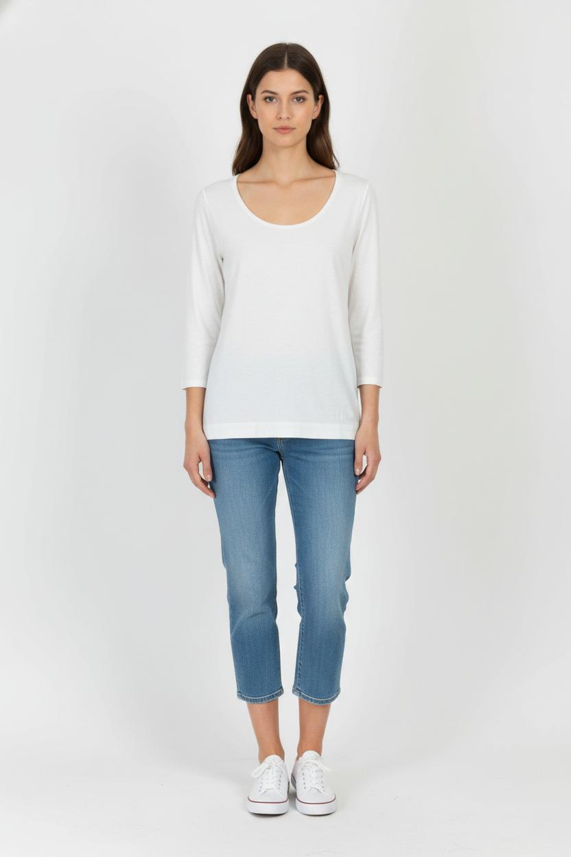 T-shirt Blanc - Taille XL/42 de la marque Caroll | PARAD105680 - Vendu par Paradigme - Image 1