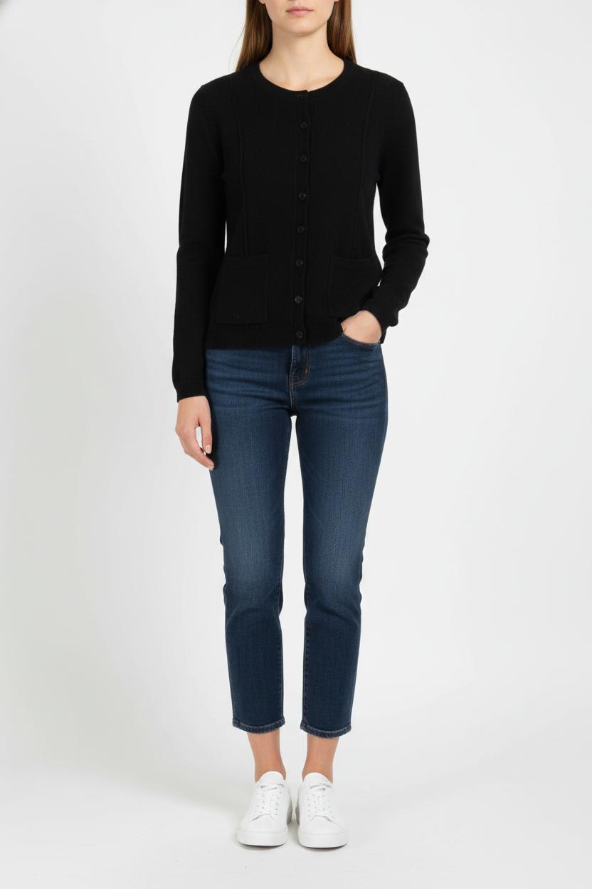 Cardigan Noir - Taille M/38 de la marque Sézane | PARAD105685 - Vendu par Paradigme - Image 1