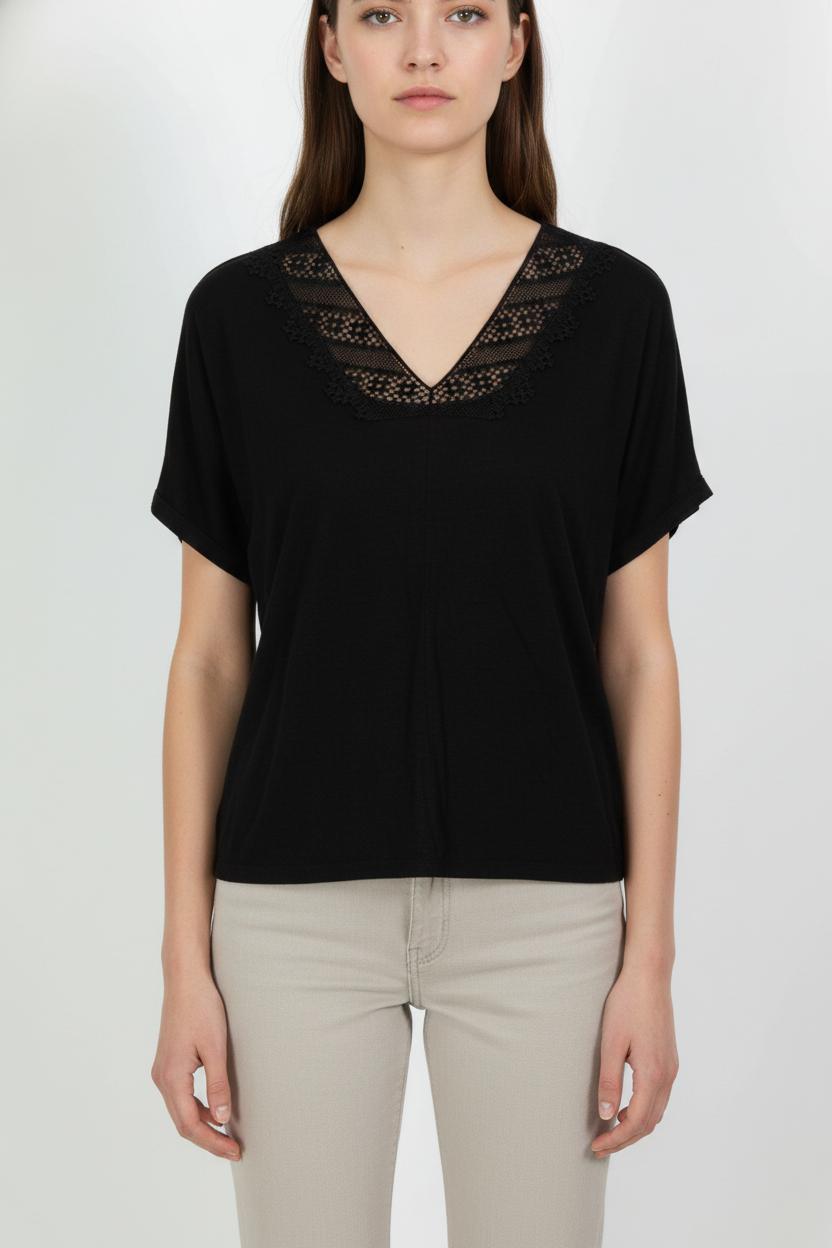 Blouse Noire - Taille M/38 de la marque Gerard Darel | PARAD105692 - Vendu par Paradigme - Image 1