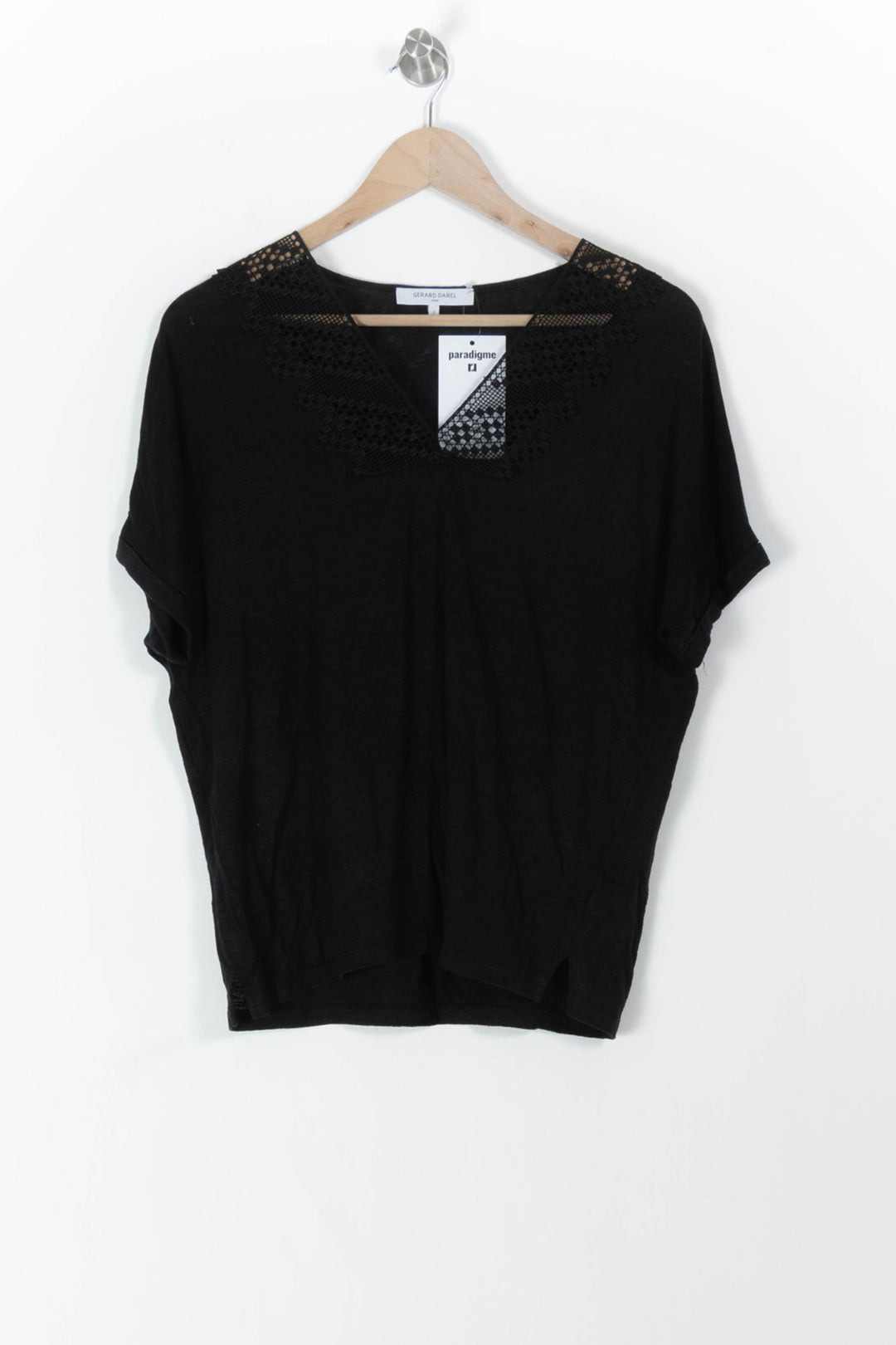 Blouse Noire - Taille M/38 de la marque Gerard Darel | PARAD105692 - Vendu par Paradigme - Image 2