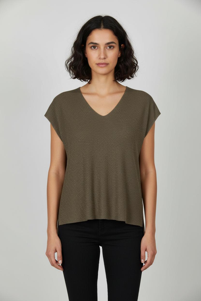 Pull Sans Manches Marron - Taille M/38 de la marque Grace & Mila | PARAD105695 - Vendu par Paradigme - Image 1