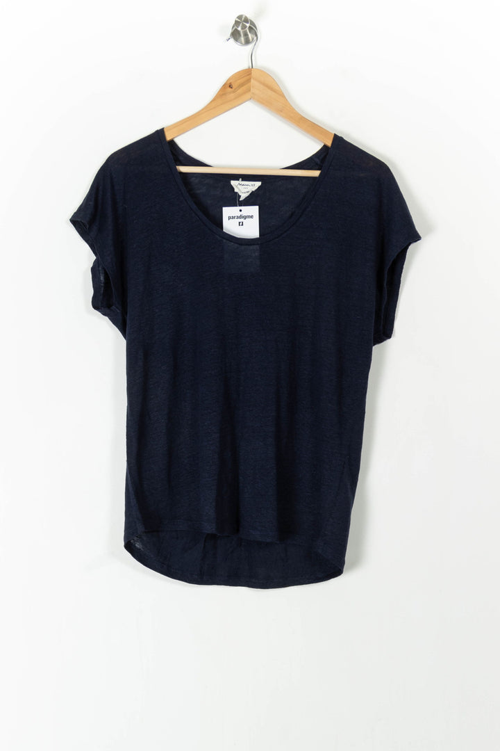 T-shirt Bleu - Taille L/40 de la marque Maison 123 | PARAD105697 - Vendu par Paradigme - Image 2