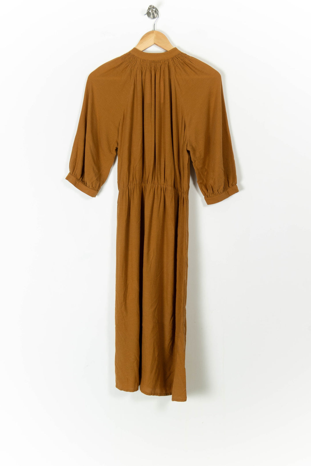 Robe Chemise Marron - Taille M/38 de la marque Sessùn | PARAD105698 - Vendu par Paradigme - Image 4