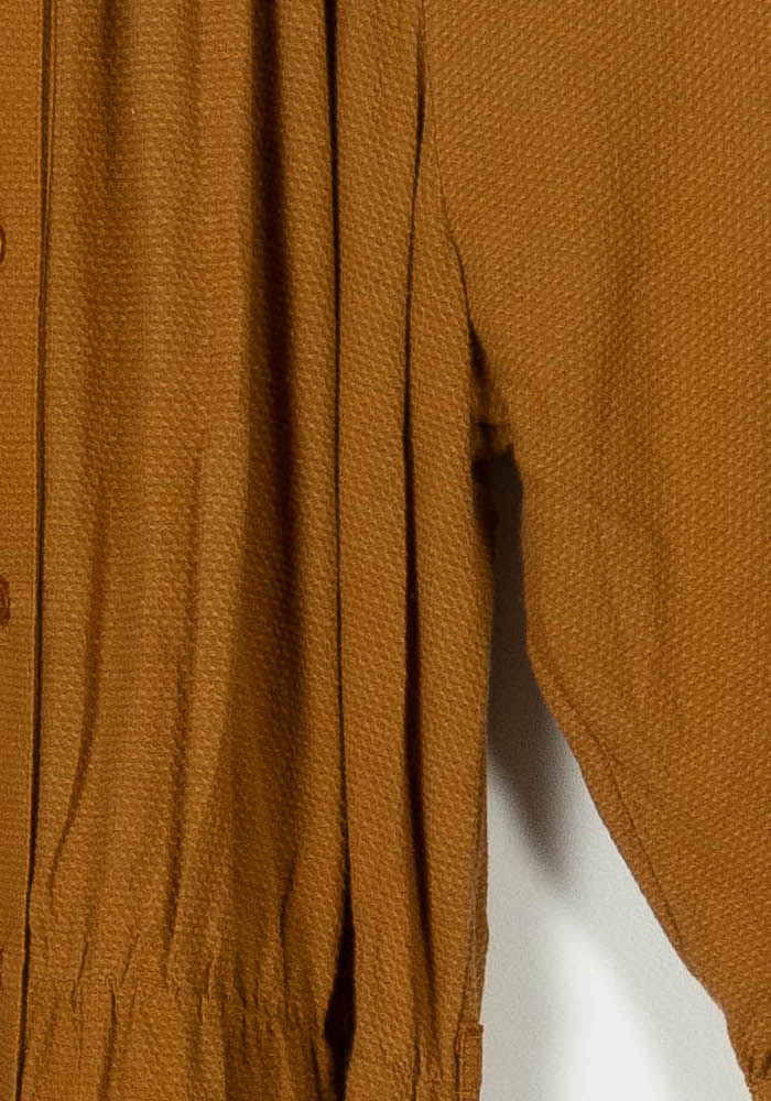 Robe Chemise Marron - Taille M/38 de la marque Sessùn | PARAD105698 - Vendu par Paradigme - Image 3