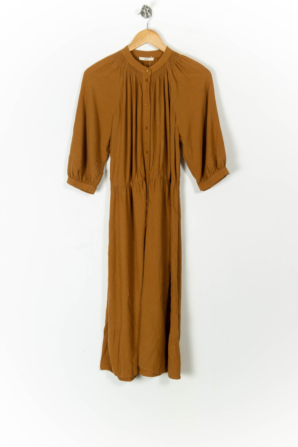 Robe Chemise Marron - Taille M/38 de la marque Sessùn | PARAD105698 - Vendu par Paradigme - Image 2