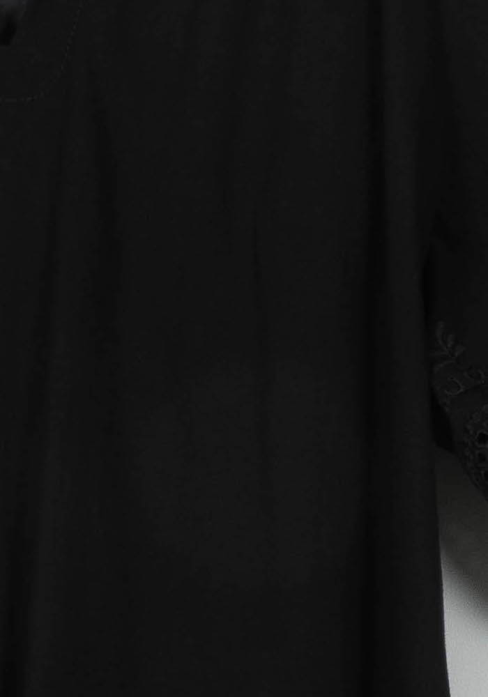 Robe Brodée Noire - Taille M/38 de la marque Vanessa Bruno | PARAD105700 - Vendu par Paradigme - Image 3