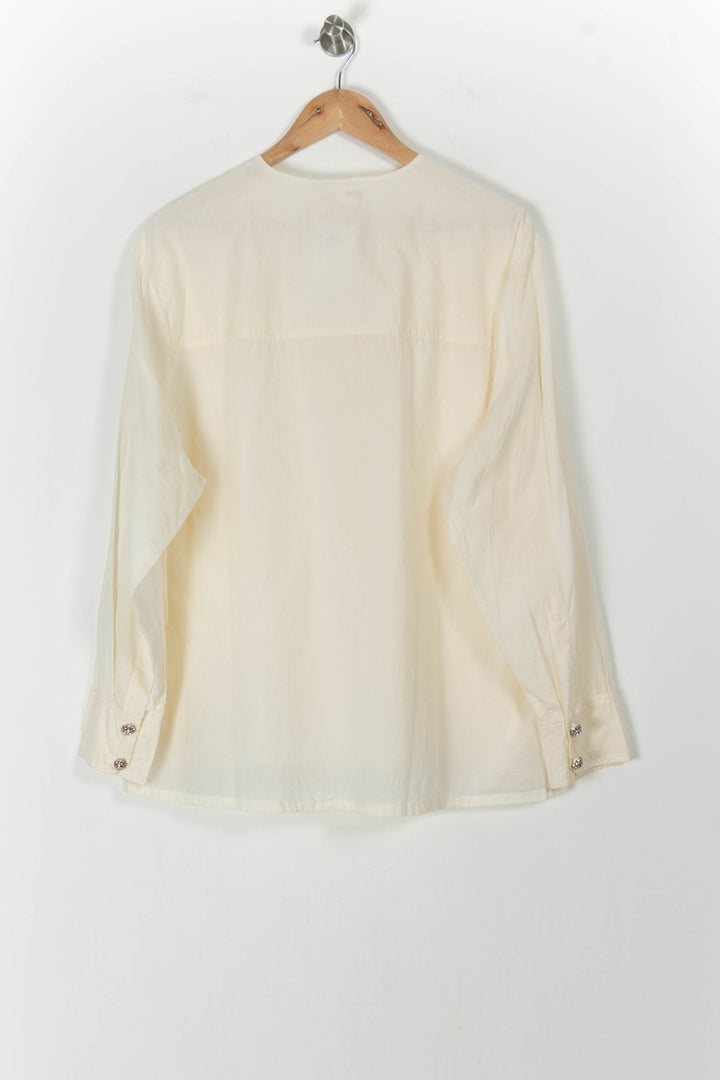 Blouse Blanche - Taille L/40 de la marque Laurence Bras | PARAD105705 - Vendu par Paradigme - Image 4