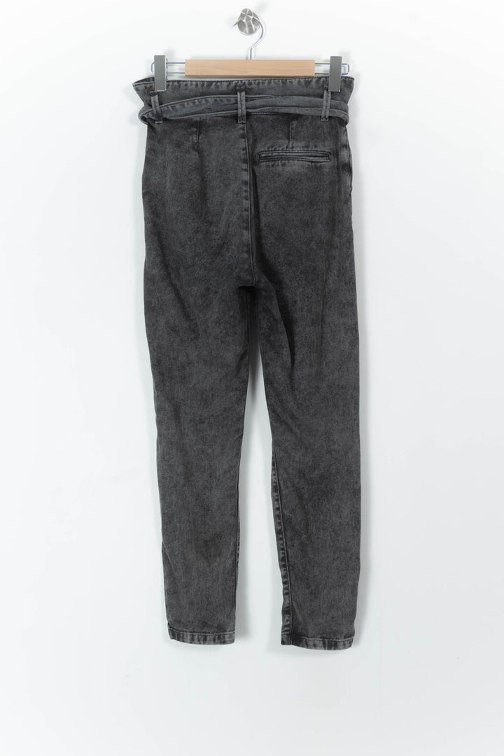 Jean Taille Haute Gris - Taille S/36 de la marque Sézane | PARAD105715 - Vendu par Paradigme - Image 4