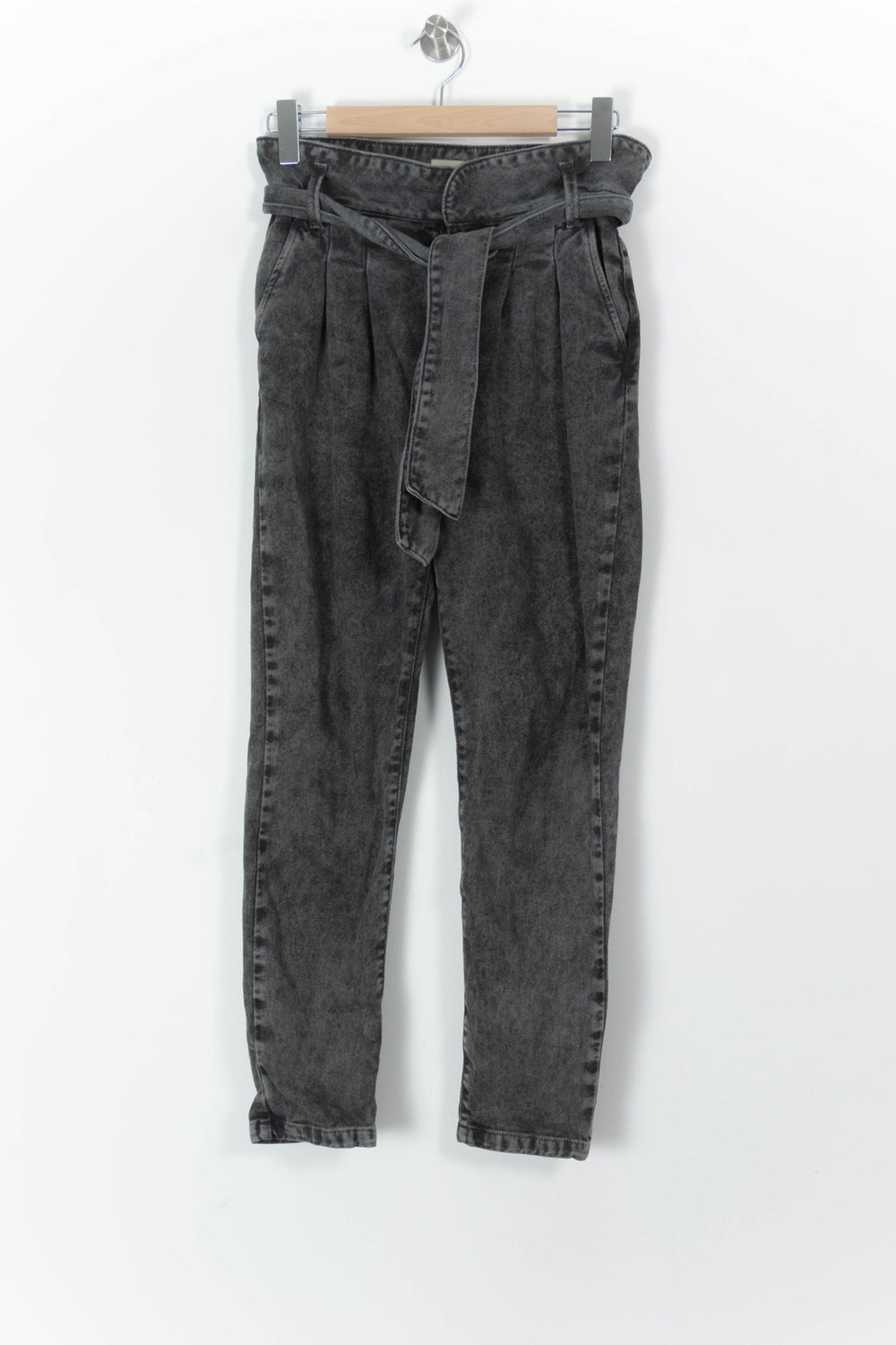 Jean Taille Haute Gris - Taille S/36 de la marque Sézane | PARAD105715 - Vendu par Paradigme - Image 2