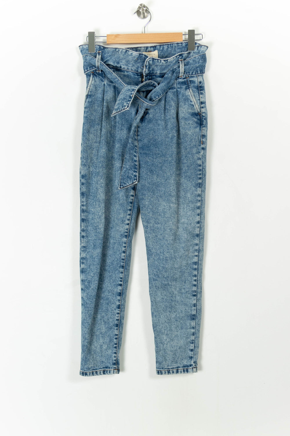 Jean Taille Haute Bleu - Taille S/36 de la marque Sézane | PARAD105716 - Vendu par Paradigme - Image 2