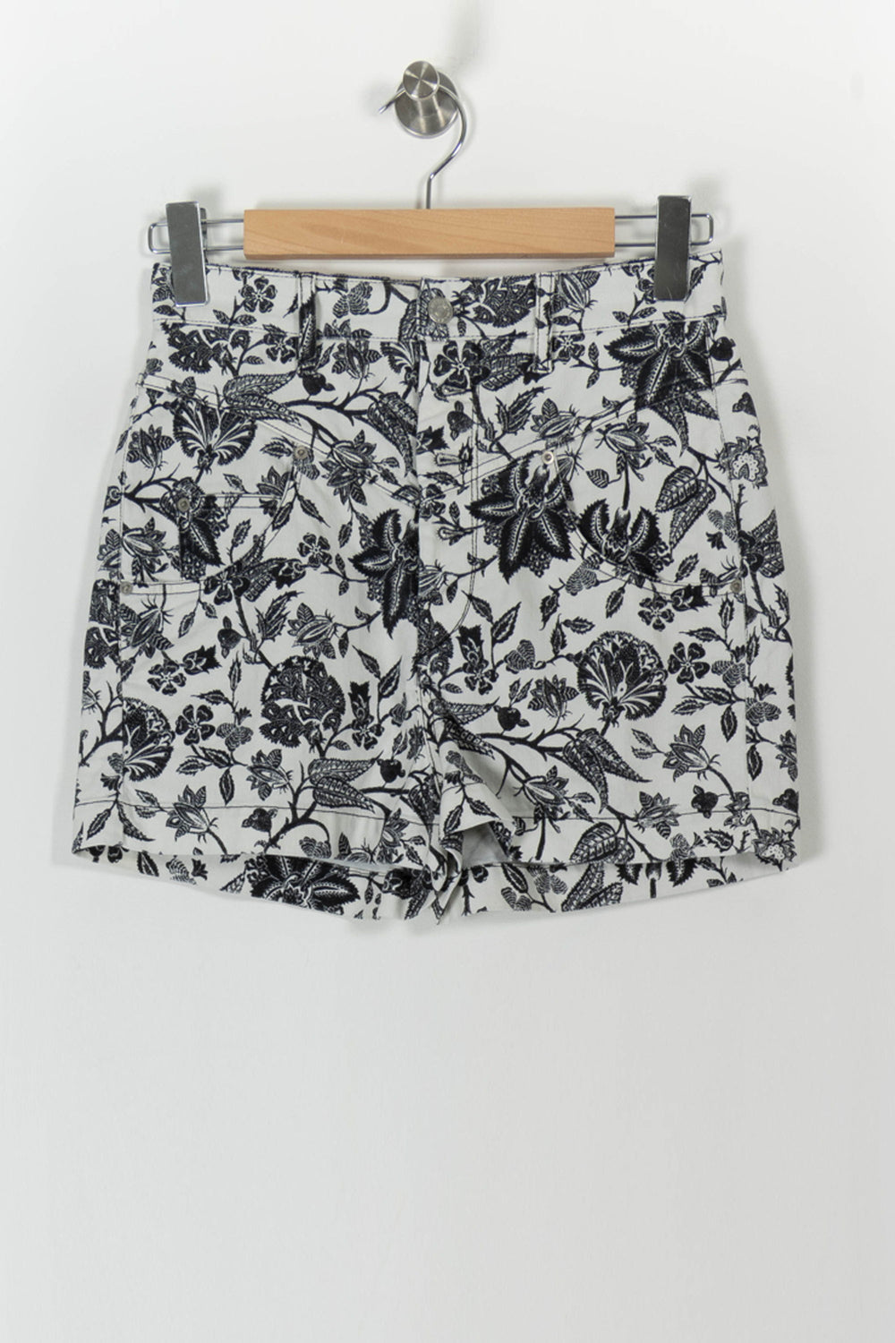 Short Imprimé Noir et Blanc - Taille M/38 de la marque Isabel Marant | PARAD105718 - Vendu par Paradigme - Image 2