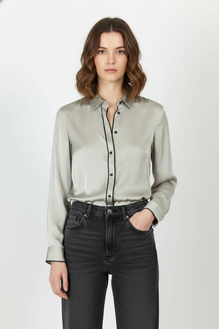 Chemise Grise - Taille S/36 de la marque Figaret | PARAD105722 - Vendu par Paradigme - Image 1