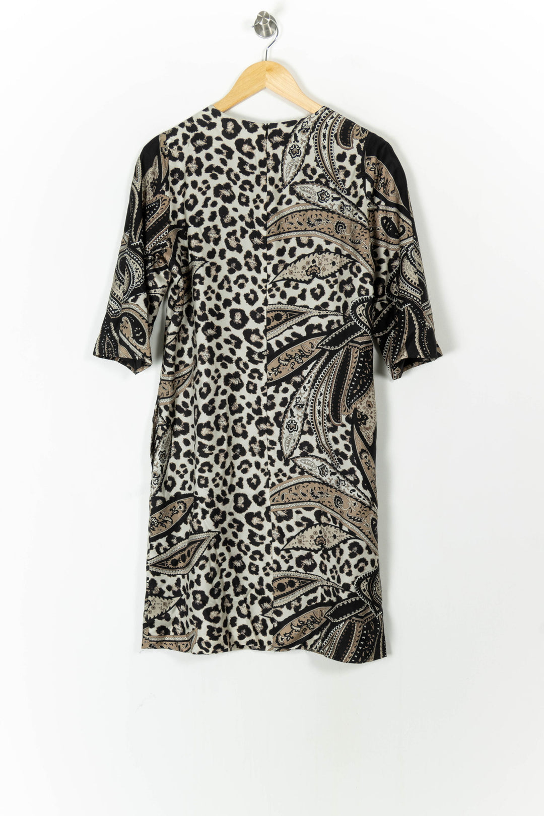 Robe Imprimée Noire et Beige - Taille XL/42 de la marque Weill | PARAD105725 - Vendu par Paradigme - Image 4