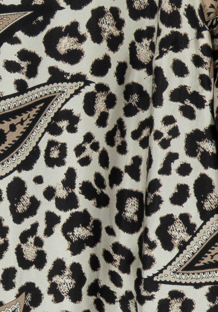 Robe Imprimée Noire et Beige - Taille XL/42 de la marque Weill | PARAD105725 - Vendu par Paradigme - Image 3