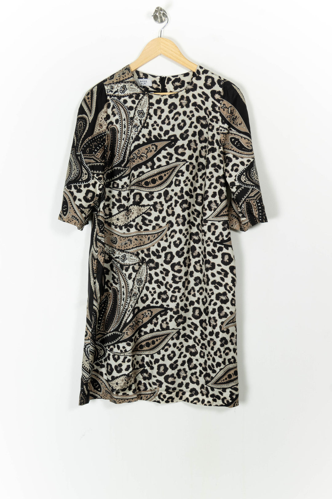 Robe Imprimée Noire et Beige - Taille XL/42 de la marque Weill | PARAD105725 - Vendu par Paradigme - Image 2