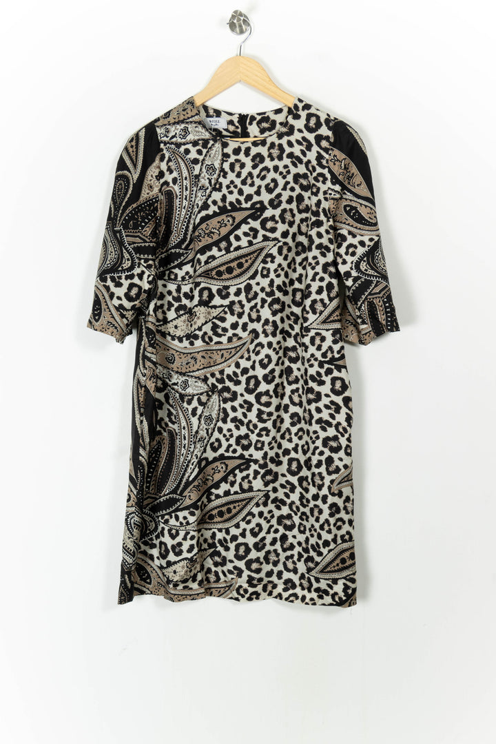 Robe Imprimée Noire et Beige - Taille XL/42 de la marque Weill | PARAD105725 - Vendu par Paradigme - Image 2