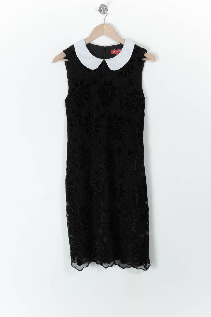 Robe en dentelle noire et blanche - Taille S/36 de la marque Derhy | PARAD105731 - Vendu par Paradigme - Image 2