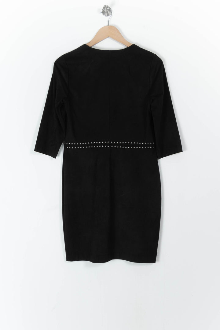 Robe Droite Noire - Taille M/38 de la marque Indies | PARAD105735 - Vendu par Paradigme - Image 4