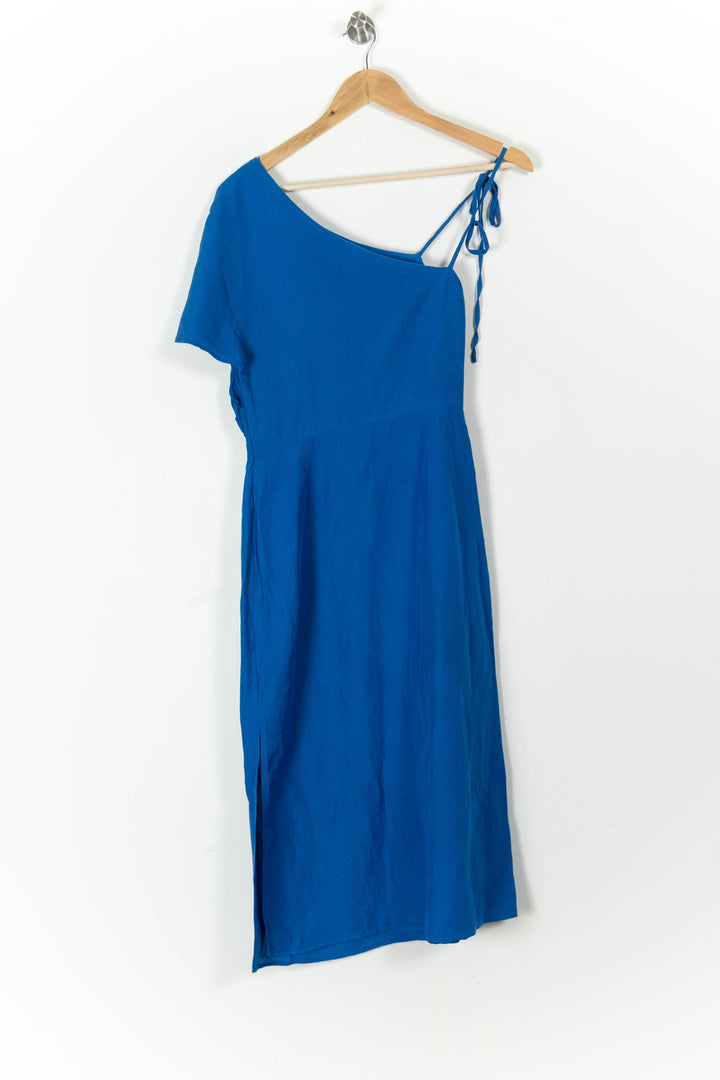 Robe Longue Bleue - Taille S/36 de la marque Claudie Pierlot | PARAD105739 - Vendu par Paradigme - Image 4
