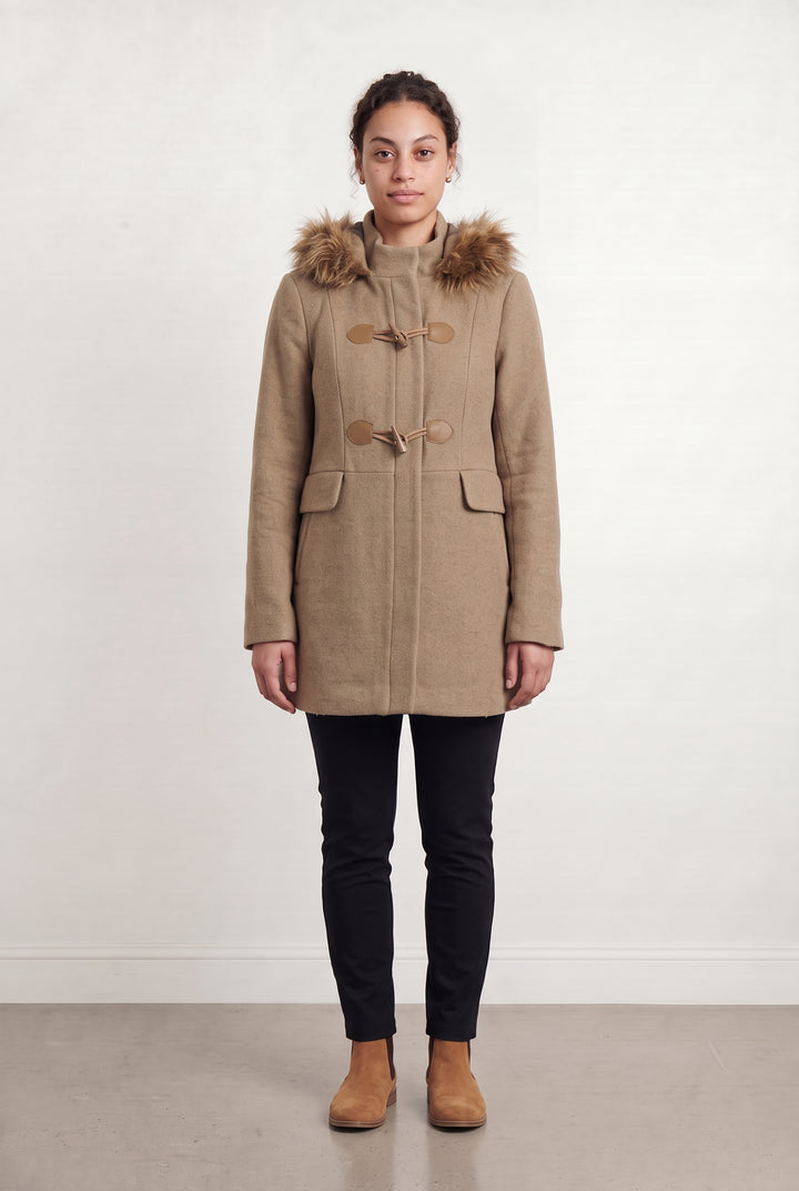 Duffle-coat Beige - Taille L/40 de la marque La Redoute Collections | PARAD105740 - Vendu par Paradigme - Image 1