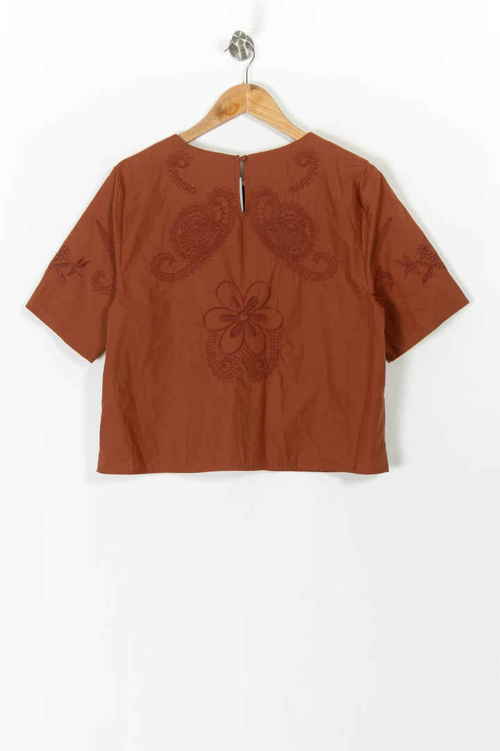 Blouse Orange - Taille L/40 de la marque Maison 123 | PARAD105744 - Vendu par Paradigme - Image 4