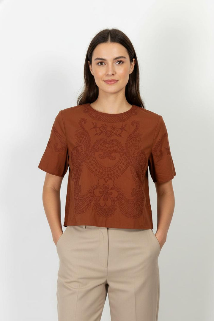 Blouse Orange - Taille L/40 de la marque Maison 123 | PARAD105744 - Vendu par Paradigme - Image 1