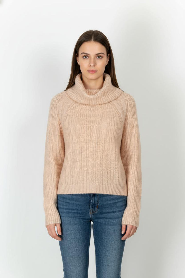 Pull Col Roulé Rose - Taille M/38 de la marque La Fée Maraboutée | PARAD105745 - Vendu par Paradigme - Image 1