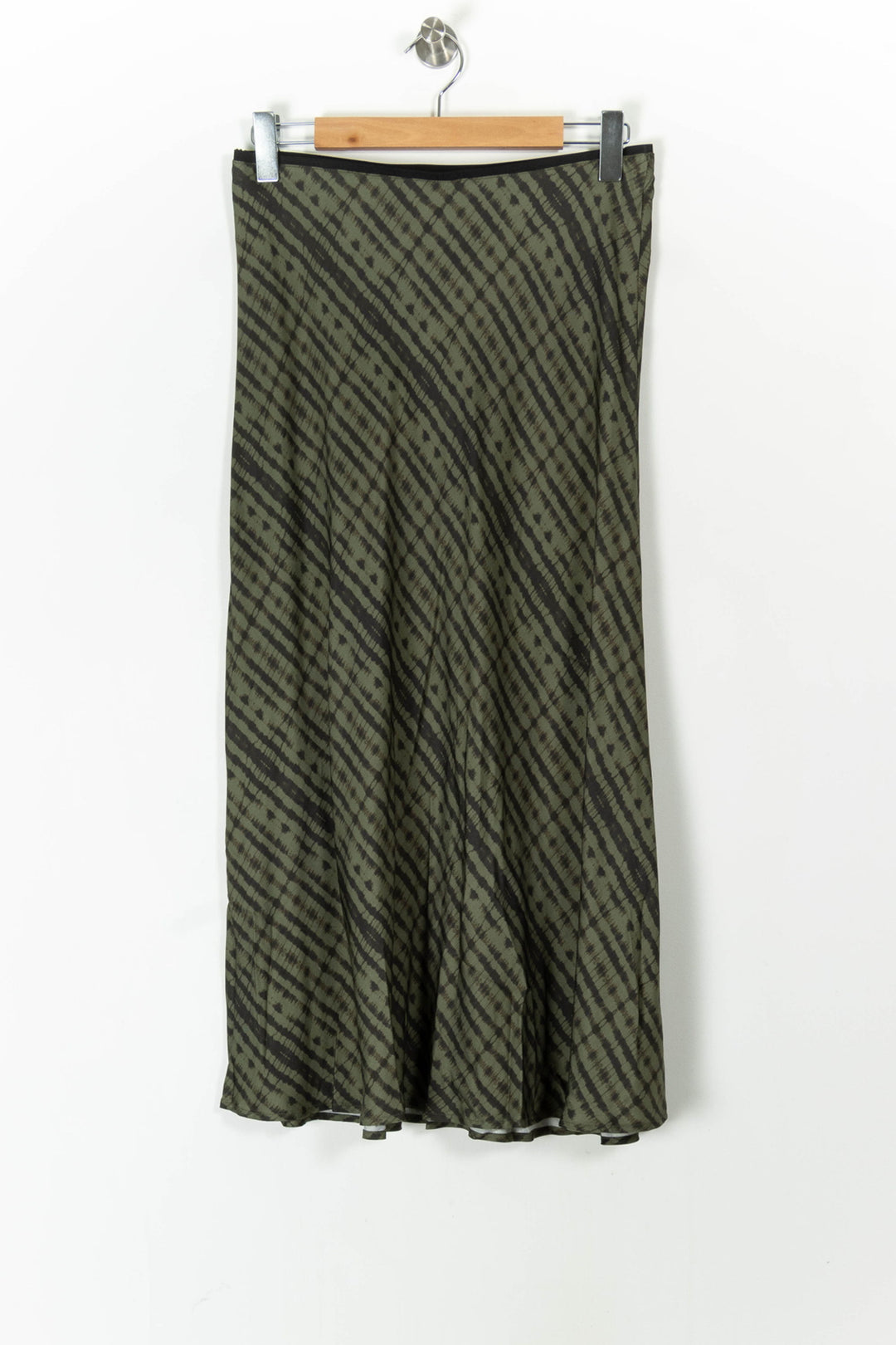Jupe Longue Verte et Noire - Taille L/40 de la marque Caroll | PARAD105747 - Vendu par Paradigme - Image 4