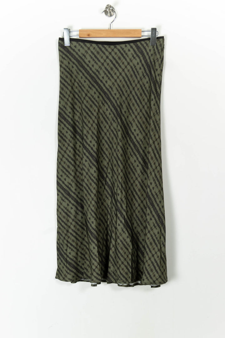Jupe Longue Verte et Noire - Taille L/40 de la marque Caroll | PARAD105747 - Vendu par Paradigme - Image 4