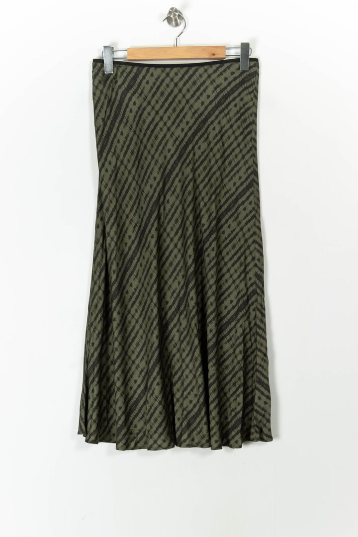 Jupe Longue Verte et Noire - Taille L/40 de la marque Caroll | PARAD105747 - Vendu par Paradigme - Image 2