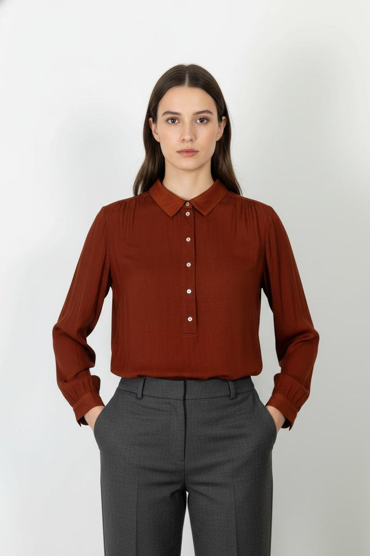 Chemise Orange - Taille M/38 de la marque Maison 123 | PARAD105748 - Vendu par Paradigme - Image 1