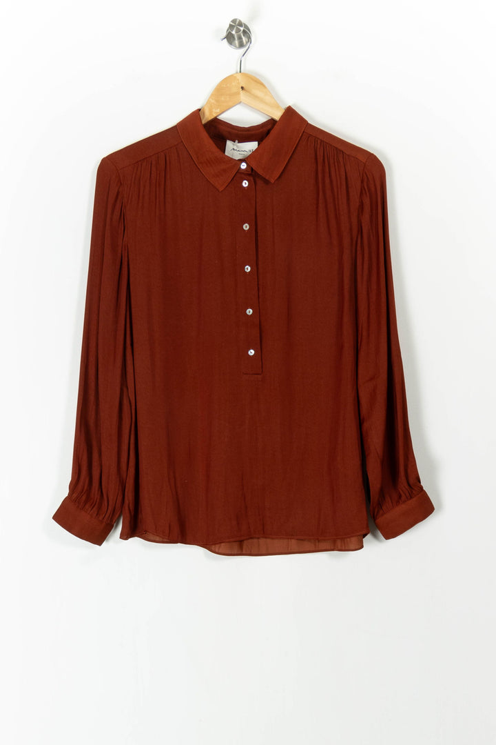 Chemise Orange - Taille M/38 de la marque Maison 123 | PARAD105748 - Vendu par Paradigme - Image 2