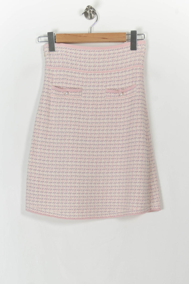 Jupe Trapèze Rose - Taille S/36 de la marque Sandro | PARAD105750 - Vendu par Paradigme - Image 2