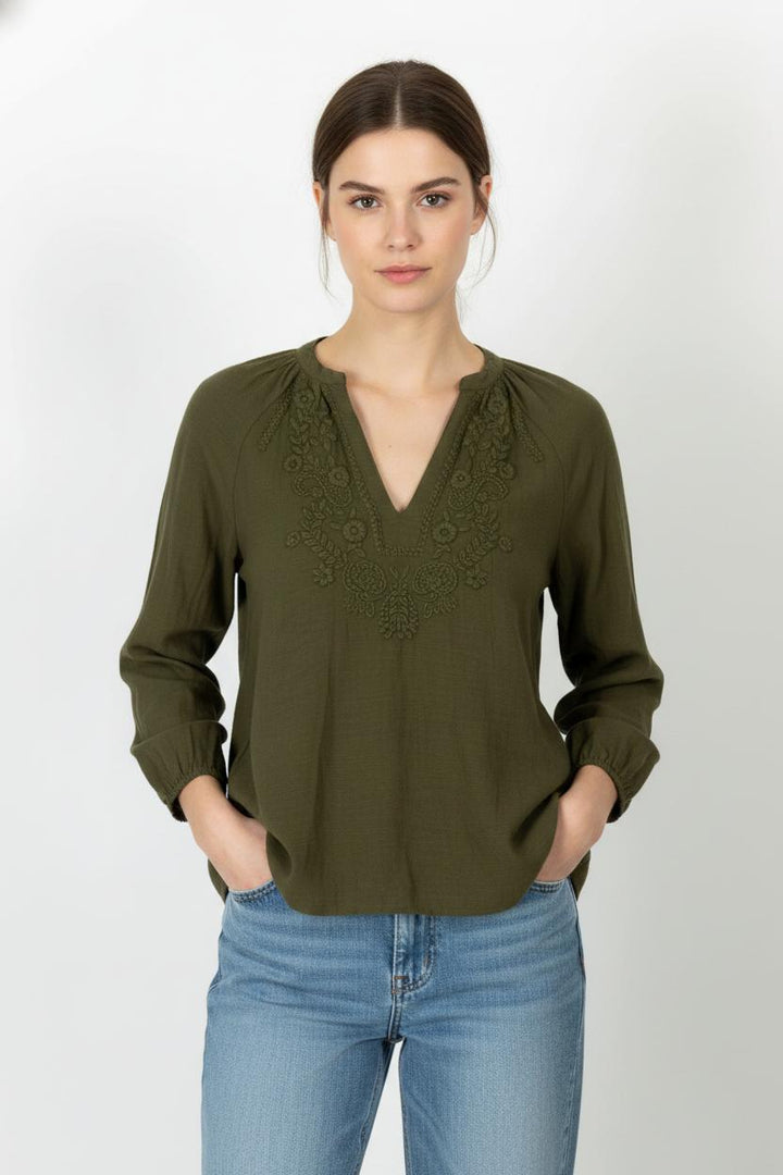 Blouse Verte - Taille M/38 de la marque Maison 123 | PARAD105751 - Vendu par Paradigme - Image 1