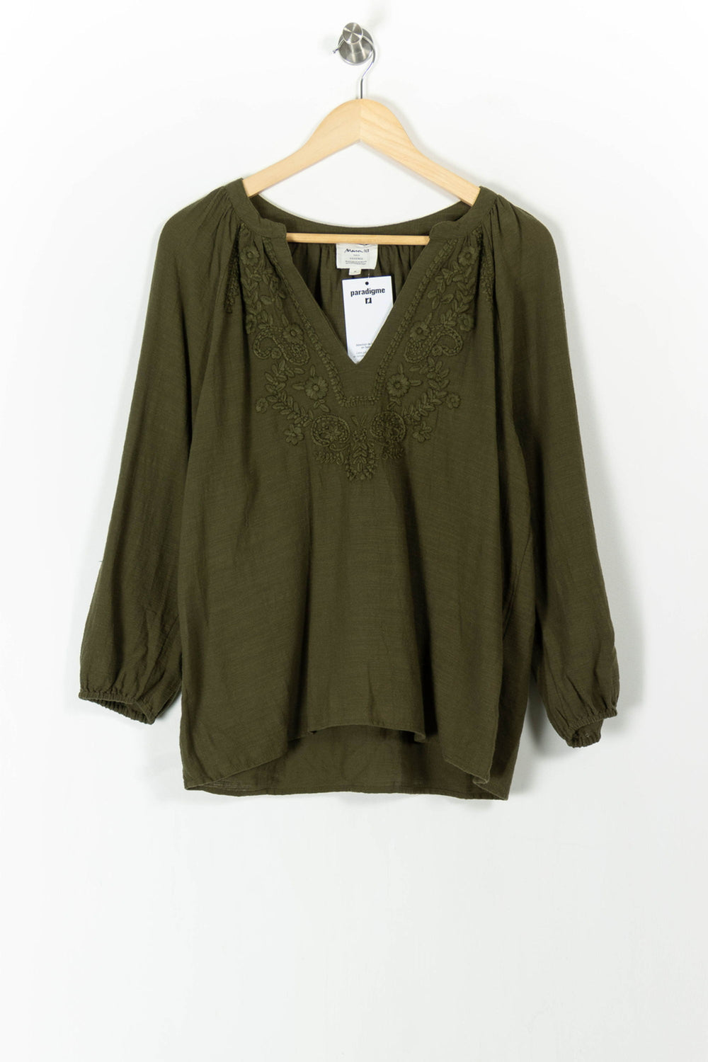 Blouse Verte - Taille M/38 de la marque Maison 123 | PARAD105751 - Vendu par Paradigme - Image 2