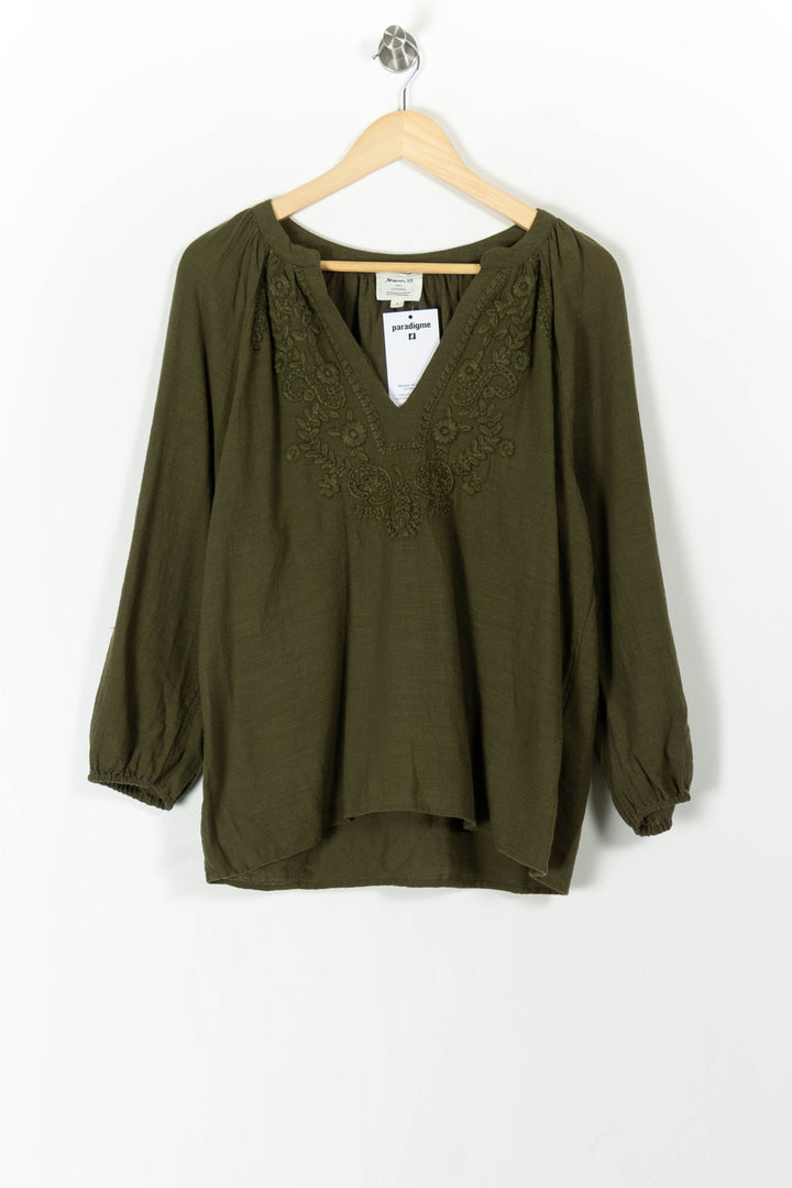 Blouse Verte - Taille M/38 de la marque Maison 123 | PARAD105751 - Vendu par Paradigme - Image 2