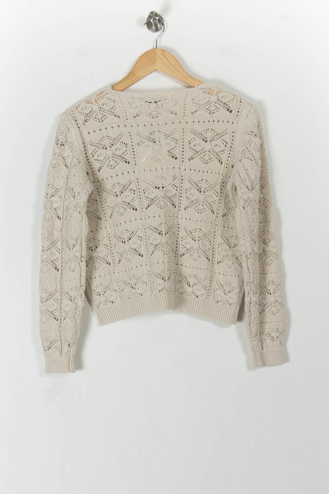 Cardigan Beige - Taille S/36 de la marque La Fée Maraboutée | PARAD105760 - Vendu par Paradigme - Image 4