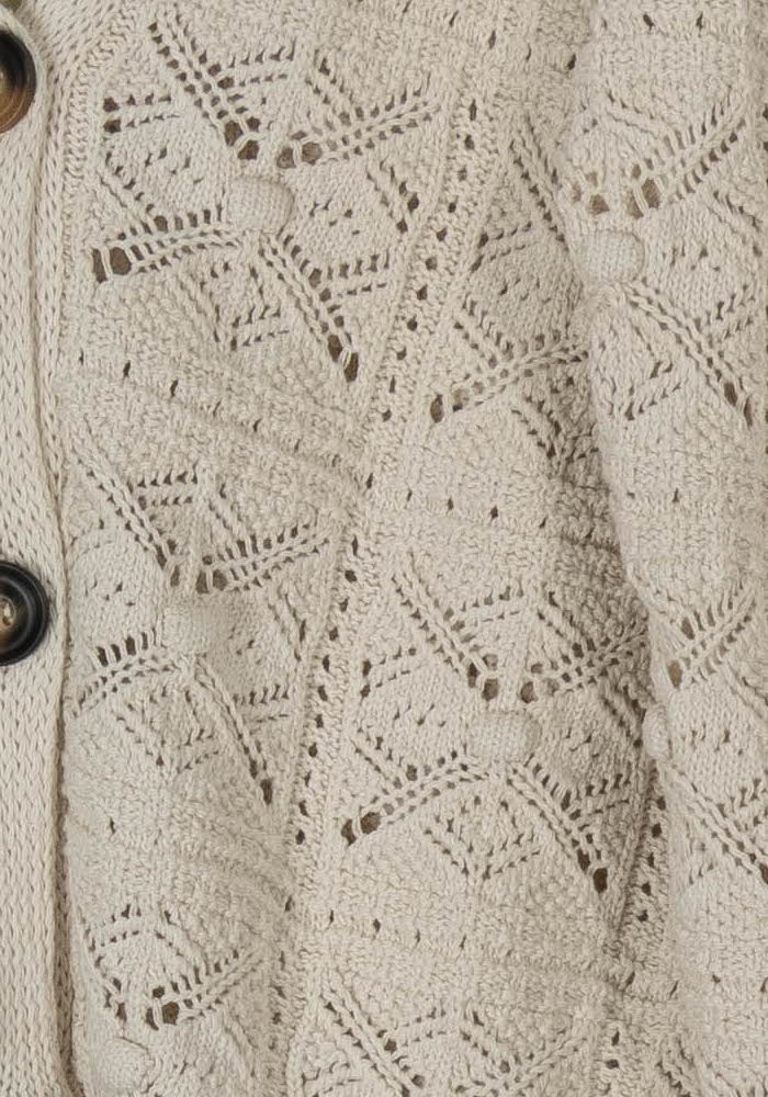 Cardigan Beige - Taille S/36 de la marque La Fée Maraboutée | PARAD105760 - Vendu par Paradigme - Image 3